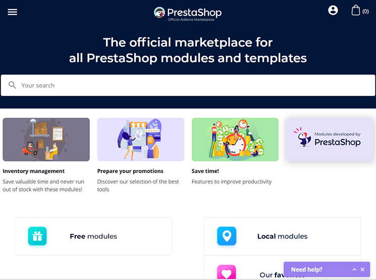 Prestashop marketplace