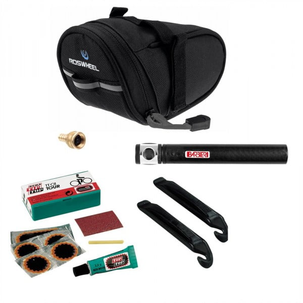 borsa sottosella bici con kit sos